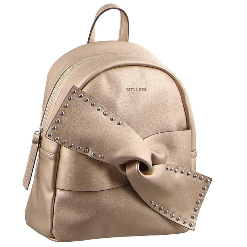 Milleni Bow detail Backpack (PV2716)-Backpack-ElegantFemme