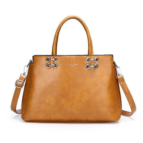 RS Satchel Bag - Yellow-Handbag-ElegantFemme