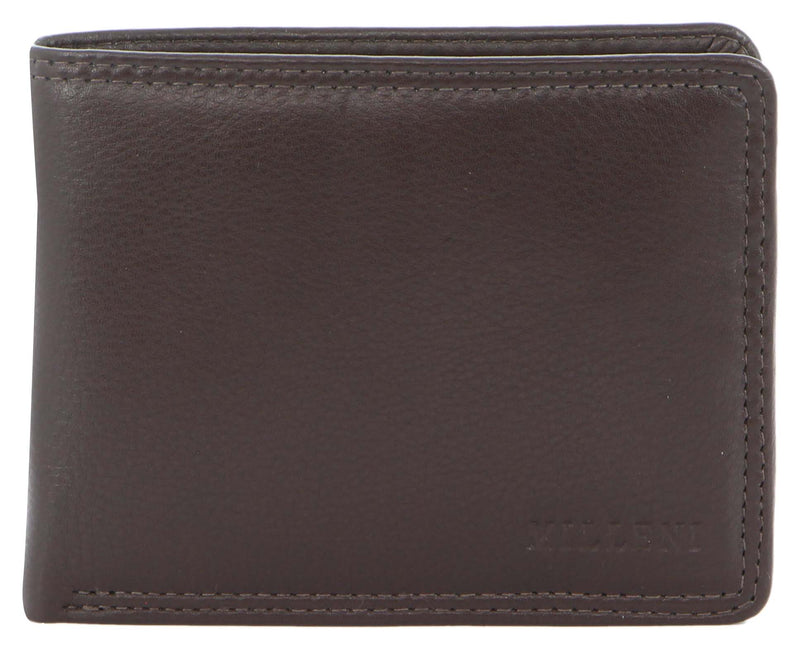 Milleni Men's Leather Bi-Fold Wallet (C5129BRN)-Men's Wallet-ElegantFemme