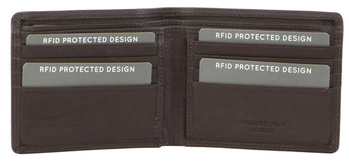 Milleni Men's Leather Slimline Wallet (C5131BRN)-Men's Wallet-ElegantFemme