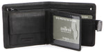 Milleni Mens Leather Tab Wallet with central flap (LWC529BLK)-Men's Wallet-ElegantFemme