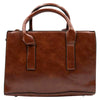 The Miranda Satchel Bag in Dark Brown-Handbag-ElegantFemme