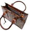 The Miranda Satchel Bag in Dark Brown-Handbag-ElegantFemme