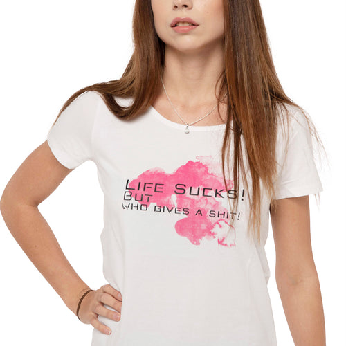 The Real Life Tee - In Red-Printed T Shirt-ElegantFemme