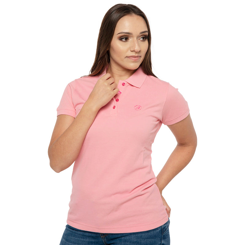 The Elegant Polo in Light Pink-Polo T Shirt-ElegantFemme
