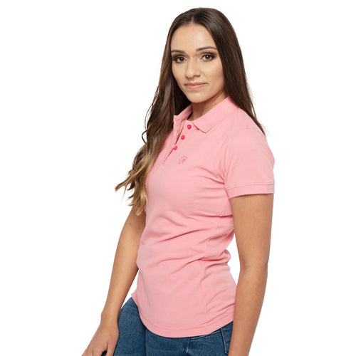 The Elegant Polo in Light Pink-Polo T Shirt-ElegantFemme