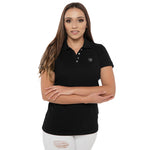 The Elegant Polo in Black-Polo T Shirt-ElegantFemme