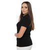 The Elegant Polo in Black-Polo T Shirt-ElegantFemme