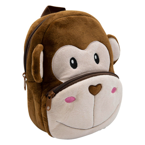 Animal Plushie Backpack Series- Monkey (M-L)-Kids Backpack-ElegantFemme