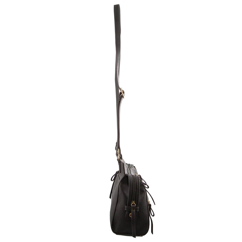 MILLENI CROSS-BODY HANDBAG WITH METAL HANDLES (NC2723)-Crossbody Bag-ElegantFemme