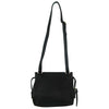 Milleni Cross-Body Handbag with perforated detail (NC2681) - Black-Crossbody Bag-ElegantFemme