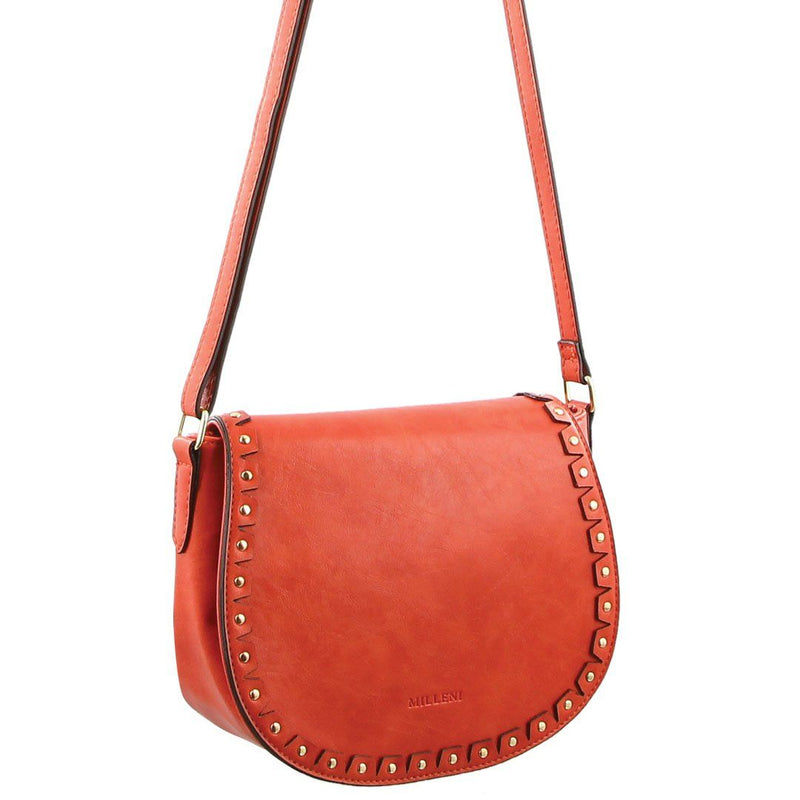 Milleni Ladies Cross-Body Bag (PV 2190) - PAPAYA-Crossbody Bag-ElegantFemme