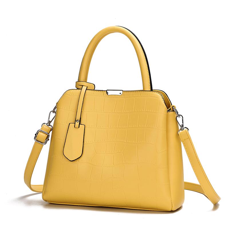 The Dianna 2 Bag Set - Yellow-Handbag Set-ElegantFemme