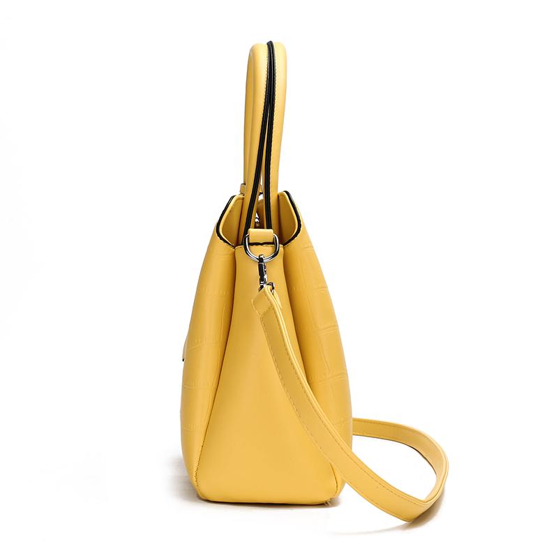 The Dianna 2 Bag Set - Yellow-Handbag Set-ElegantFemme