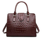 The Lily Bag - Croc Pattern-Handbag-ElegantFemme