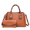 The Madeline Set of 2 - Brown-Handbag Set-ElegantFemme