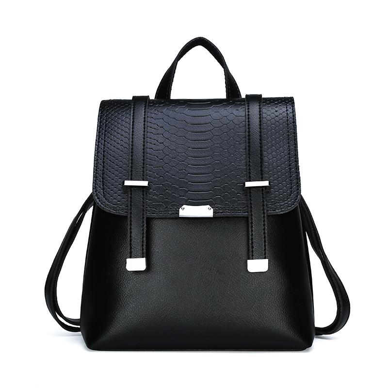 The Bardot Backpack - Black-Handbag-ElegantFemme