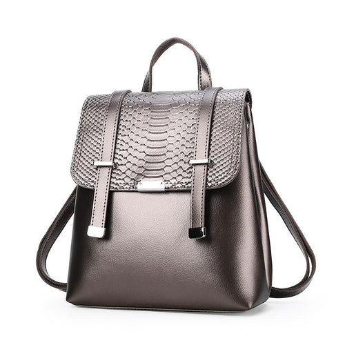 The Bardot Backpack - Grey-Handbag-ElegantFemme