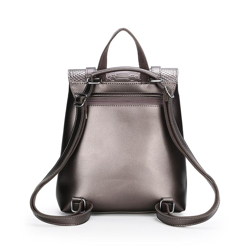 The Bardot Backpack - Grey-Handbag-ElegantFemme