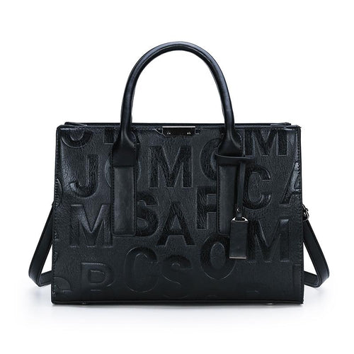 The Miranda Satchel Bag in Black-Handbag-ElegantFemme