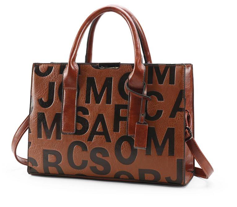 The Miranda Satchel Bag in Brown-Handbag-ElegantFemme