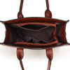 The Miranda Satchel Bag in Dark Brown-Handbag-ElegantFemme