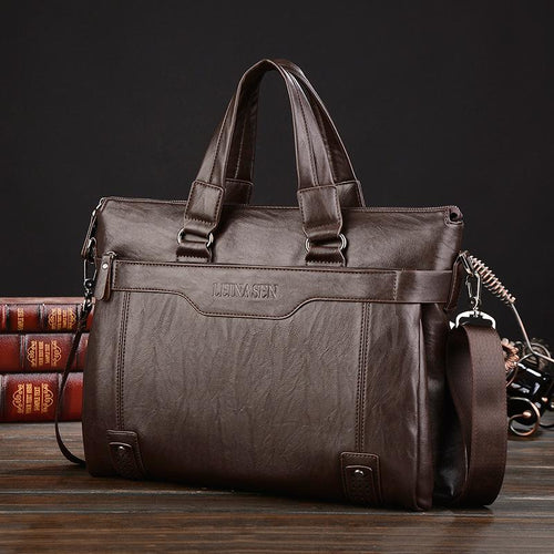 Travel Laptop Bag - Dark Brown (15036-4)-Laptop Bag-ElegantFemme
