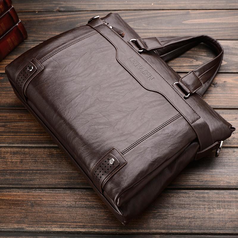 Travel Laptop Bag - Dark Brown (15036-4)-Laptop Bag-ElegantFemme