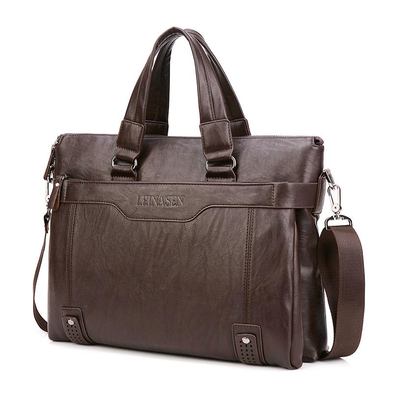 Travel Laptop Bag - Dark Brown (15036-4)-Laptop Bag-ElegantFemme