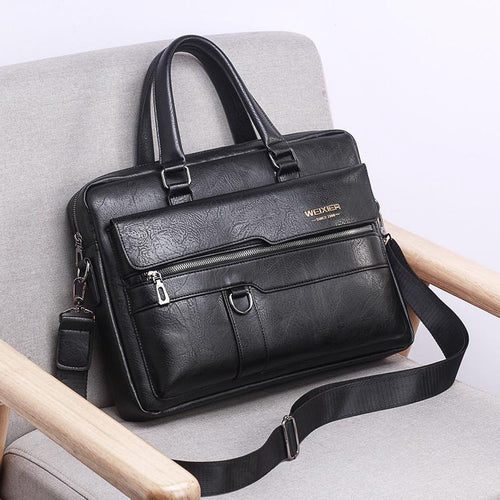 Travel Laptop/Travel/Office Bag - Black (8619)-Laptop Bag-ElegantFemme