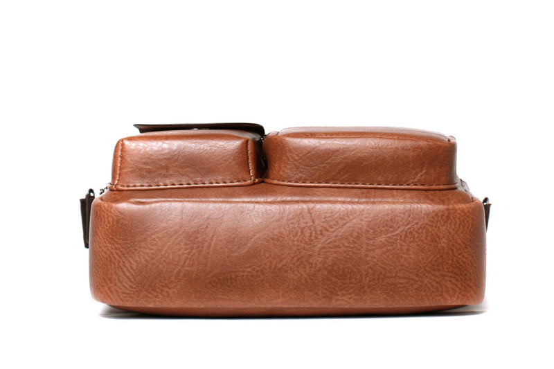 Men’s Shoulder Bag - Chestnut (8633)-Men's Shoulder Bag-ElegantFemme