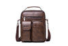 Men’s Shoulder Bag - Dark Brown (8633)-Men's Shoulder Bag-ElegantFemme