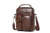 Men’s Shoulder Bag - Dark Brown (8633)-Men's Shoulder Bag-ElegantFemme