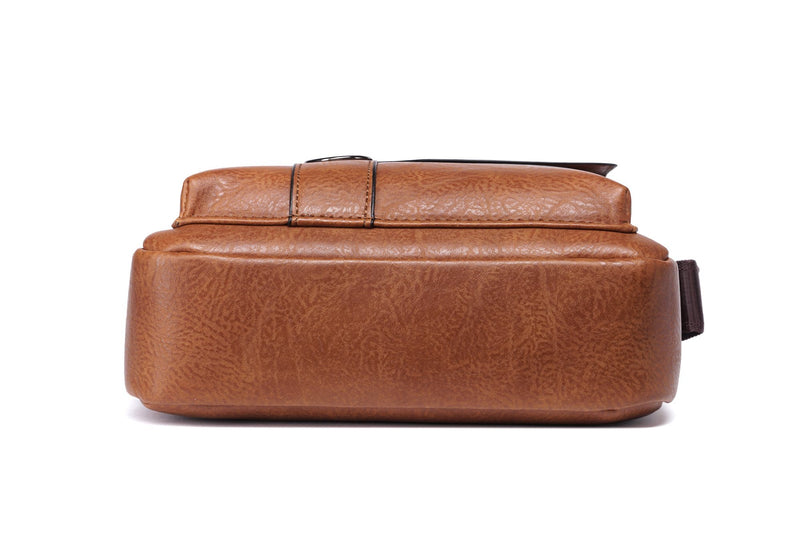 Men’s Shoulder/Satchel Bag - Chestnut (8642)-Men's Shoulder Bag-ElegantFemme