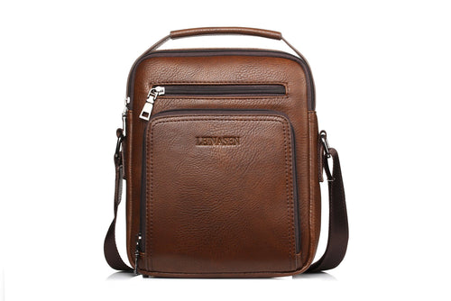 Men’s Travel Shoulder Bag - Brown (18062)-Men's Shoulder Bag-ElegantFemme