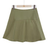 The Keira Cotton Mini Skirt - Green-Skirt-ElegantFemme