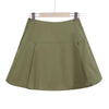 The Keira Cotton Mini Skirt - Green-Skirt-ElegantFemme