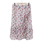 The Marley Floral Wrap Skirt - Rose-Skirt-ElegantFemme