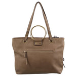 MILLENI TOTE HANDBAG WITH METAL HANDLES (NC2724)-Handbag-ElegantFemme